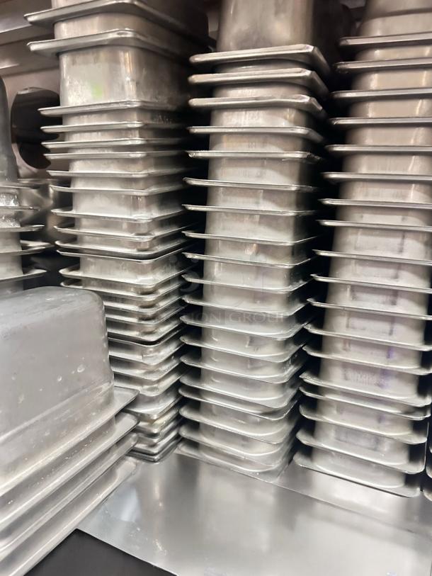30 Pieces Thunder Group STPA8194 Stainless Steel Pans – Excellent Condition! COMMERCIAL GRADE – NSF CERTIFIED - Image 2 of 4