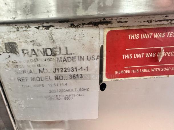 Excellent Condition Randell 3613 Hot Food Table – Fully Tested & Working! - Image 7 of 8