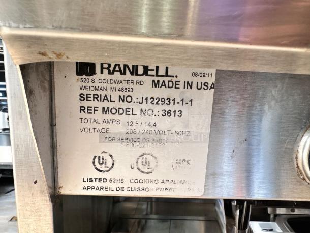 Excellent Condition Randell 3613 Hot Food Table – Fully Tested & Working! - Image 8 of 8