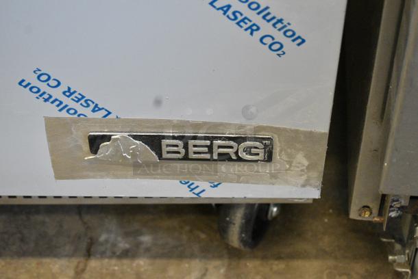 BRAND NEW SCRATCH AND DENT! 2021 Berg EDMT 48 18 BERG HC Stainless Steel Commercial Sandwich Salad Prep Table Bain Marie Mega Top on Commercial Casters 115 Volts, 1 Phase. Tested and Working! - Image 3 of 10