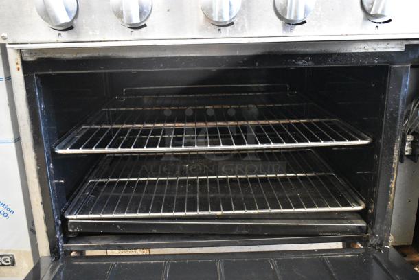 Imperial IR-6-E Stainless Steel Commercial Electric Powered 6 Burner Range w/ Oven on Commercial Casters. 208 Volts, 1 Phase. - Image 8 of 14
