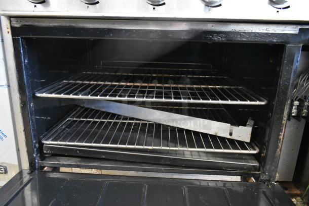 Imperial IR-6-E Stainless Steel Commercial Electric Powered 6 Burner Range w/ Oven on Commercial Casters. 208 Volts, 1 Phase. - Image 12 of 14