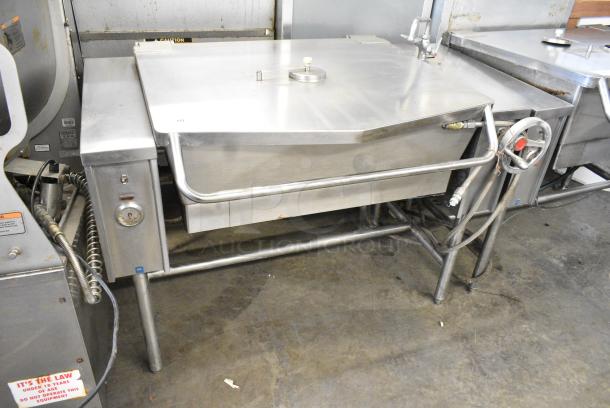 Vulcan VETS-30 Stainless Steel Commercial Floor Style Electric Powered Tilting Braising Pan. 480 Volts, 3 Phase. - Image 1 of 9