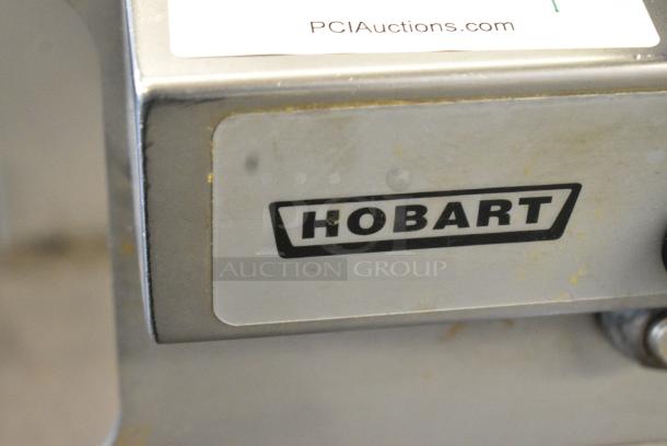 Hobart MG1632 Metal Commercial Floor Style Electric Powered Meat Mixer Grinder w/ Foot Pedal on Commercial Casters. 208 Volts, 3 Phase. - Image 5 of 8