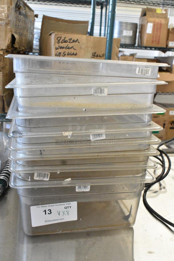 ALL ONE MONEY! Lot of 8 Poly Full Size Drop In Bins - Image 1 of 9