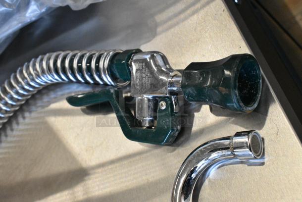 Stainless Steel Commercial Faucet w/ Spray Nozzle Attachment - Image 2 of 5