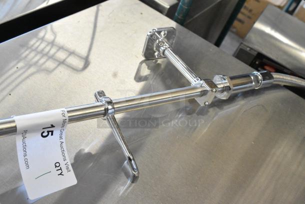 Stainless Steel Commercial Faucet w/ Spray Nozzle Attachment - Image 4 of 5
