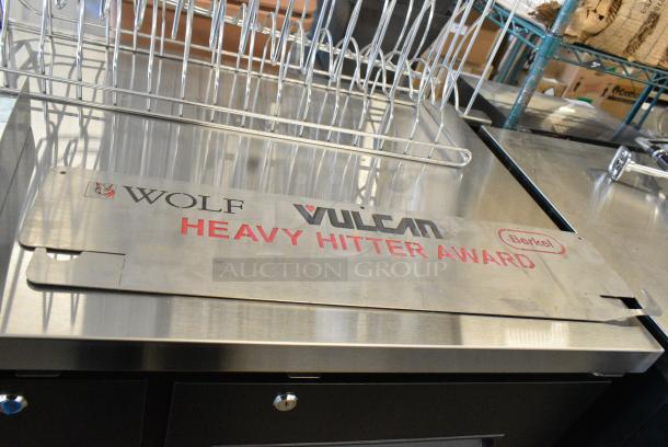 2 Metal Items; Vulcan Heavy Hitter Award and Bin. 2 Times Your Bid! - Image 2 of 4