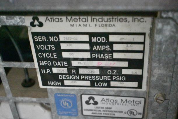 Atlas Metal RM-1 Stainless Steel Commercial Cold Pan Drop In. 120 Volts, 1 Phase. Tested and Working! - Image 6 of 6