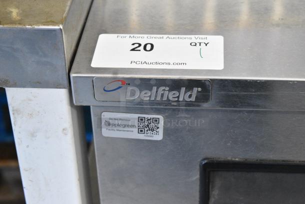 Delfield 406-STAR4 Stainless Steel Commercial Undercounter Single Door Cooler on Commercial Casters. 115 Volts, 1 Phase. Tested and Working! - Image 2 of 6