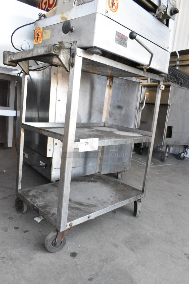 Stainless Steel 3 Tier Cart on Commercial Casters - Image 1 of 6
