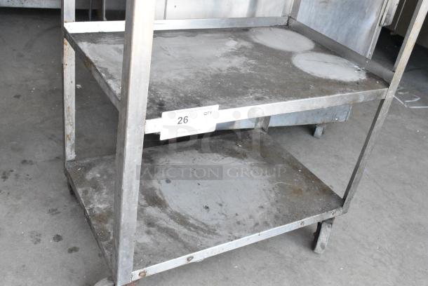 Stainless Steel 3 Tier Cart on Commercial Casters - Image 3 of 6