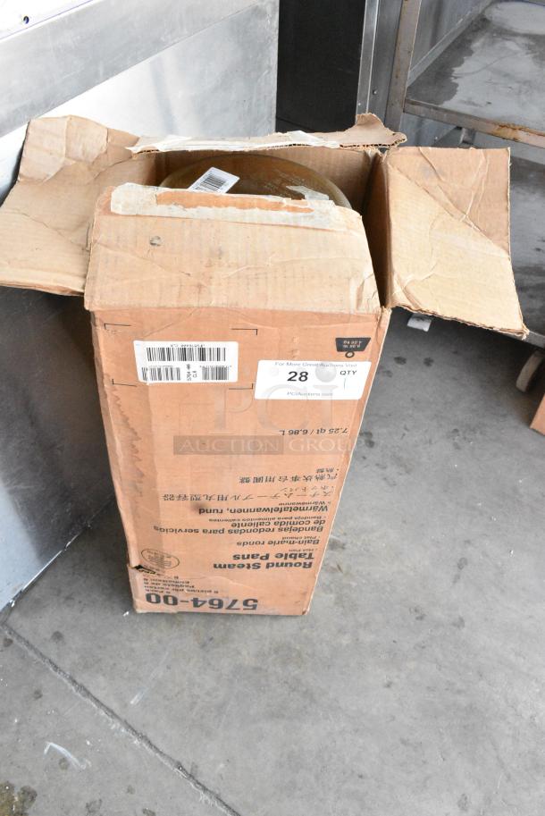 Box of 6 BRAND NEW! 5764-00 Round Steam Table Pans - Image 2 of 8