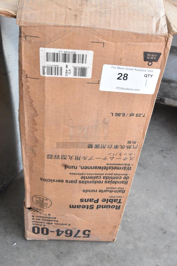 Box of 6 BRAND NEW! 5764-00 Round Steam Table Pans - Image 5 of 8