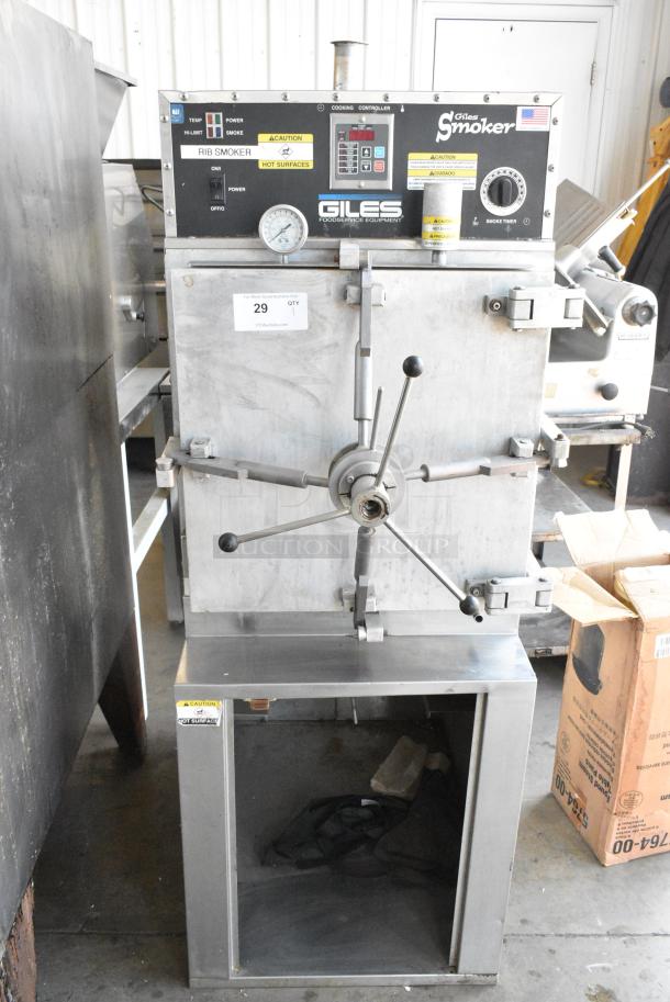 Giles Giles Smoker Metal Commercial Electric Powered Single Deck Pressure Smoker Cabinet. 208/240 Volts, 1 Phase. - Image 1 of 6