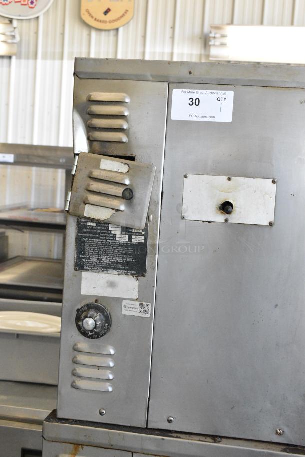2 Bakers Pride DS805 Stainless Steel Commercial Natural Gas Powered Single Deck Pizza Oven on Metal Legs. 70,000 BTU. 2 Times Your Bid! - Image 3 of 9