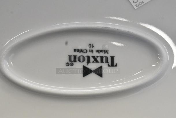 12 Various White Ceramic Oval Plates. 12 Times Your Bid! - Image 5 of 9