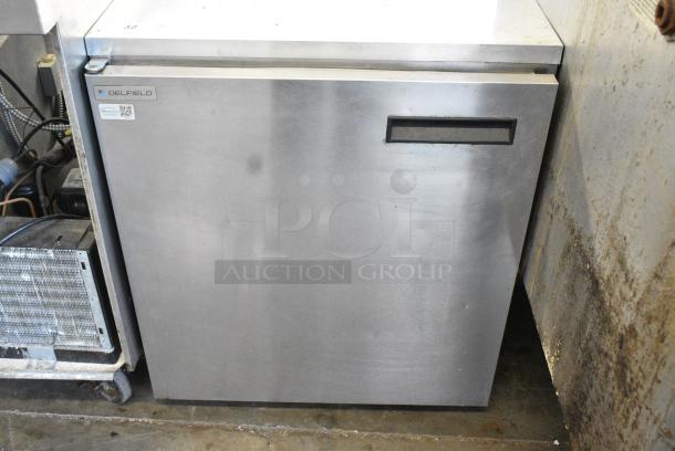 2018 Delfield 406CAP-DHL Stainless Steel Commercial Single Door Undercounter Cooler on Commercial Casters. 115 Volts, 1 Phase. Tested and Working! - Image 1 of 6