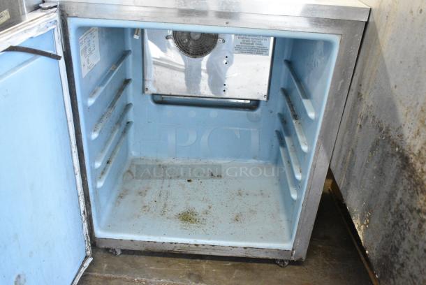 2018 Delfield 406CAP-DHL Stainless Steel Commercial Single Door Undercounter Cooler on Commercial Casters. 115 Volts, 1 Phase. Tested and Working! - Image 3 of 6