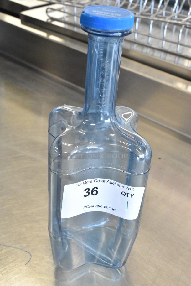 San Jamar Blue Poly Rapid Cool Bottle. - Image 1 of 4