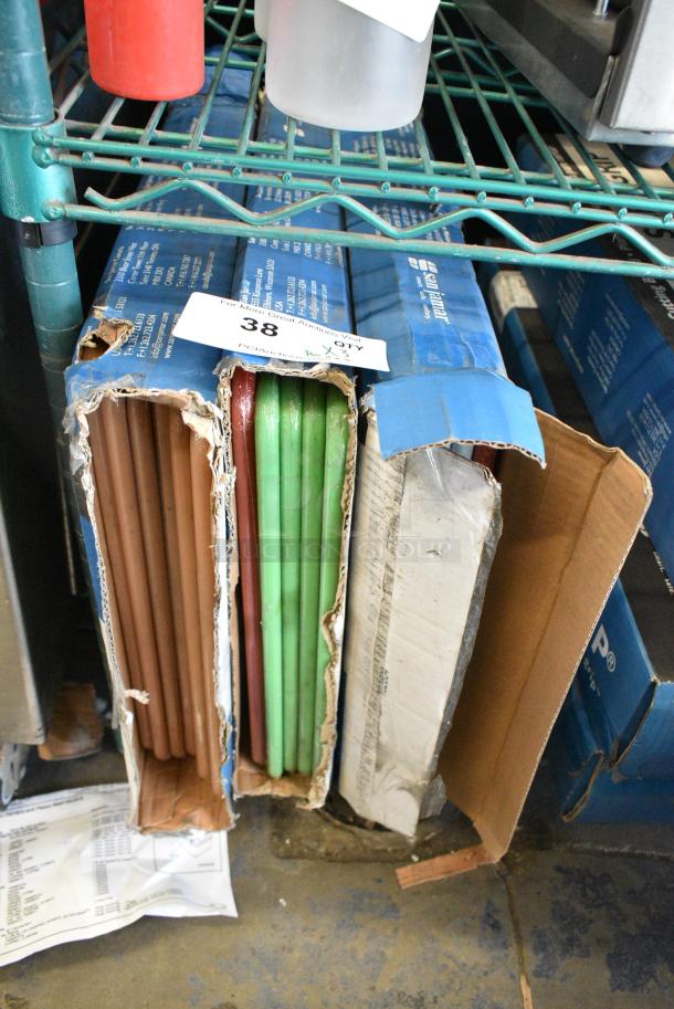 3 BRAND NEW!  Boxes of 6 Cutting Boards Including Blue, Red, Tan and Green. 3 Times Your Bid! - Image 1 of 7