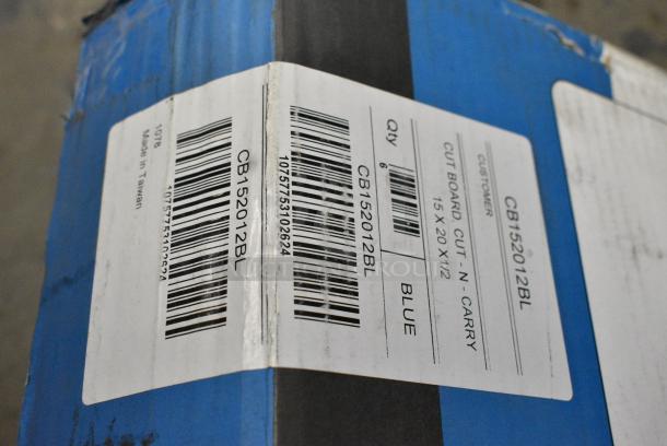 3 BRAND NEW!  Boxes of 6 Cutting Boards Including Blue, Red, Tan and Green. 3 Times Your Bid! - Image 5 of 7