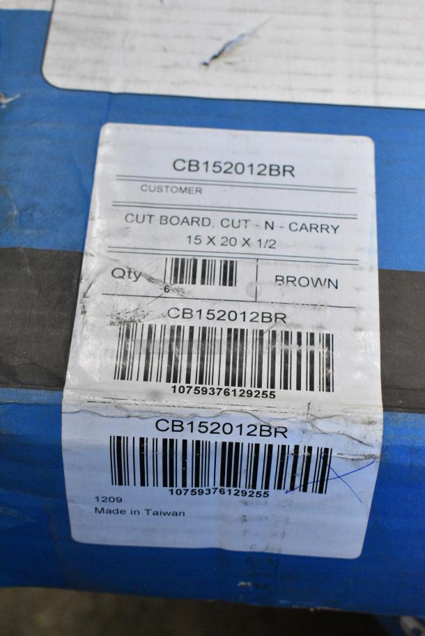 3 BRAND NEW!  Boxes of 6 Cutting Boards Including Blue, Red, Tan and Green. 3 Times Your Bid! - Image 7 of 7