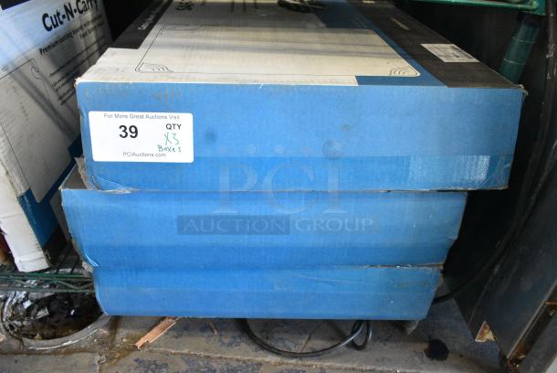 3 BRAND NEW!  Boxes of 6 San Jamar CBG182412WH Saf-T-Grip® 24" x 18" x 1/2" White Cutting Board with Hook. 3 Times Your Bid! - Image 2 of 5
