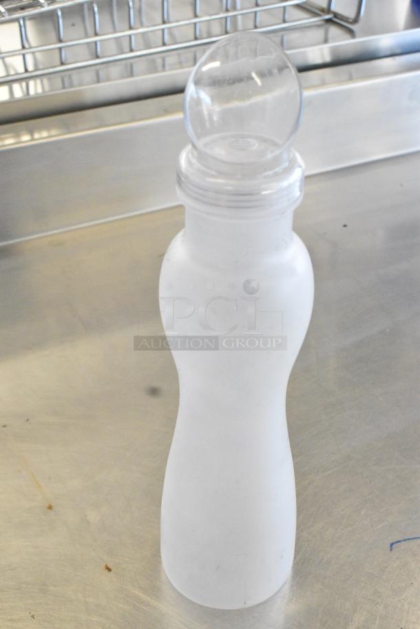 ALL ONE MONEY! Lot of 3 Items Including Red Poly Condiment Bottle and Carafes. - Image 3 of 3
