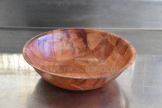 Box of 48 BRAND NEW! Adcraft TSB-10 Woven Wood Salad Bowl 10"