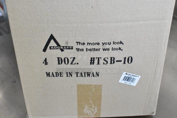 Box of 48 BRAND NEW! Adcraft TSB-10 Woven Wood Salad Bowl 10" - Image 6 of 6