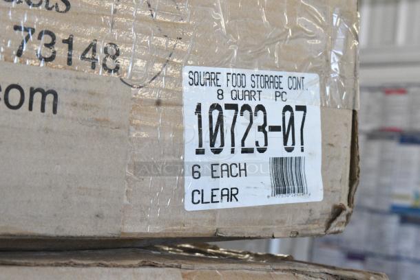 4 Boxes of Various Clear Poly Bins. 4 Times Your Bid! - Image 4 of 5