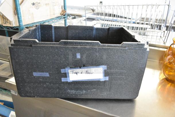 Black Insulated Cooler. No Lid. - Image 1 of 7