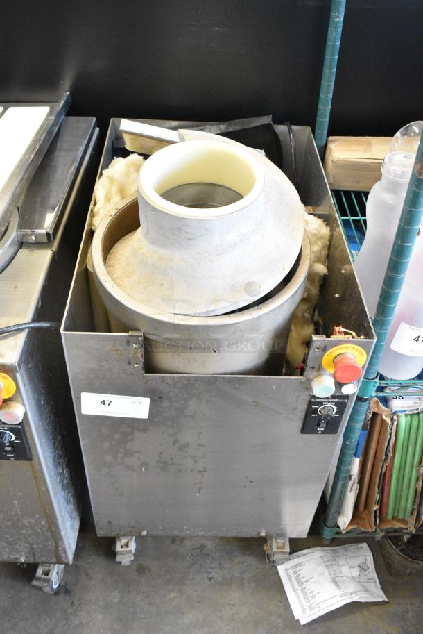 Thunderbird TDR-1380-R Stainless Steel Commercial Floor Style Automatic Dough Divider Rounder on Commercial Casters. 220 Volts, 1 Phase. - Image 1 of 9
