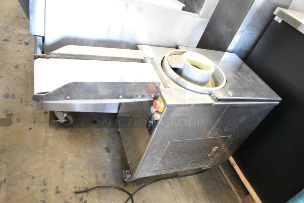 Thunderbird TDR-1380-R Stainless Steel Commercial Floor Style Automatic Dough Divider Rounder on Commercial Casters. 220 Volts, 1 Phase. - Image 1 of 9