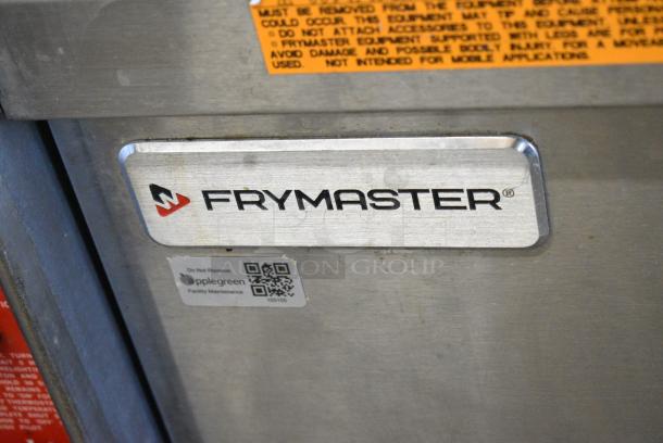 2018 Frymaster GPCSC Stainless Steel Commercial Floor Style Natural Gas Powered Deep Fat Fryer w. Metal Fry Baskets on Commercial Casters. 80,000 BTU. - Image 3 of 11