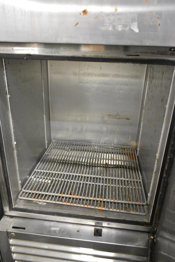 2017 True T-23-2-HC Stainless Steel Commercial 2 Half Size Door Reach In Cooler on Commercial Casters. 115 Volts, 1 Phase. Tested and Powers On But Does Not Get Cold - Image 5 of 8