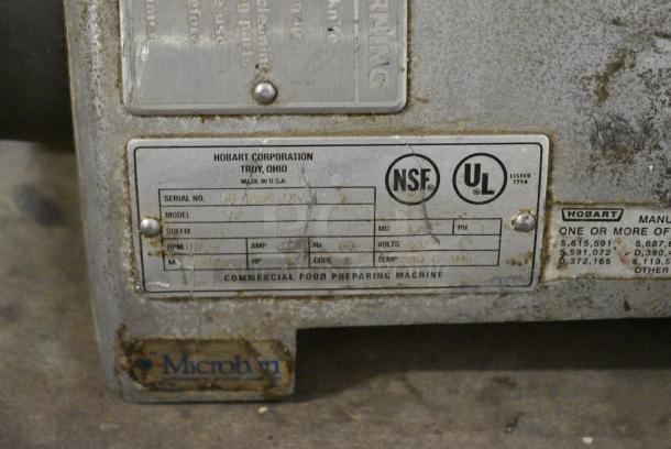 Hobart 2712 Metal Commercial Countertop Meat Slicer. Missing Arm and Carriage. 115 Volts, 1 Phase. Cannot Test Due To Plug Style - Image 6 of 7