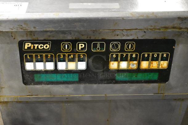 Pitco Frialator SFSG18-US Stainless Steel Commercial Floor Style Natural Gas Powered Deep Fat Fryer on Commercial Casters. 140,000 BTU. - Image 3 of 11