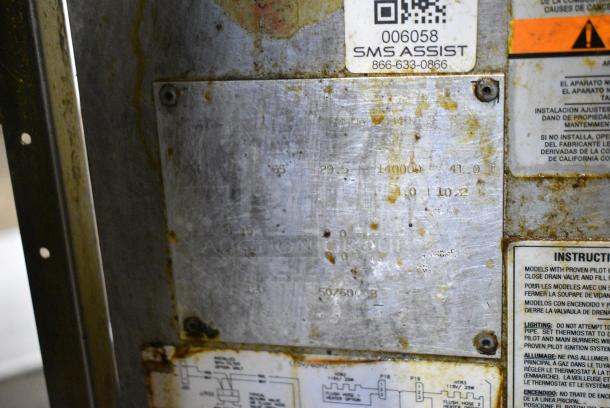 Pitco Frialator SFSG18-US Stainless Steel Commercial Floor Style Natural Gas Powered Deep Fat Fryer on Commercial Casters. 140,000 BTU. - Image 11 of 11