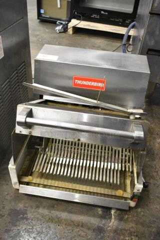 Thunderbird EUROCUT-007 Stainless Steel Commercial Countertop Bread Loaf Slicer. 115 Volts, 1 Phase. Cannot Test Due To Cut Power Cord