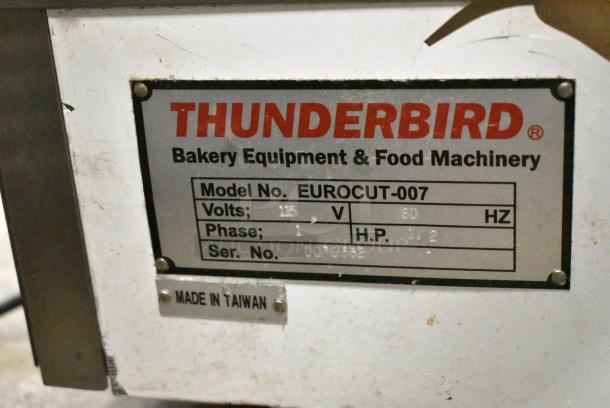 Thunderbird EUROCUT-007 Stainless Steel Commercial Countertop Bread Loaf Slicer. 115 Volts, 1 Phase. Cannot Test Due To Cut Power Cord - Image 8 of 8