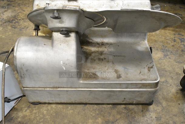 Metal Commercial Countertop Meat Slicer. Missing Arm and Carriage. 115 Volts, 1 Phase. Tested and Does Not Power On - Image 4 of 8