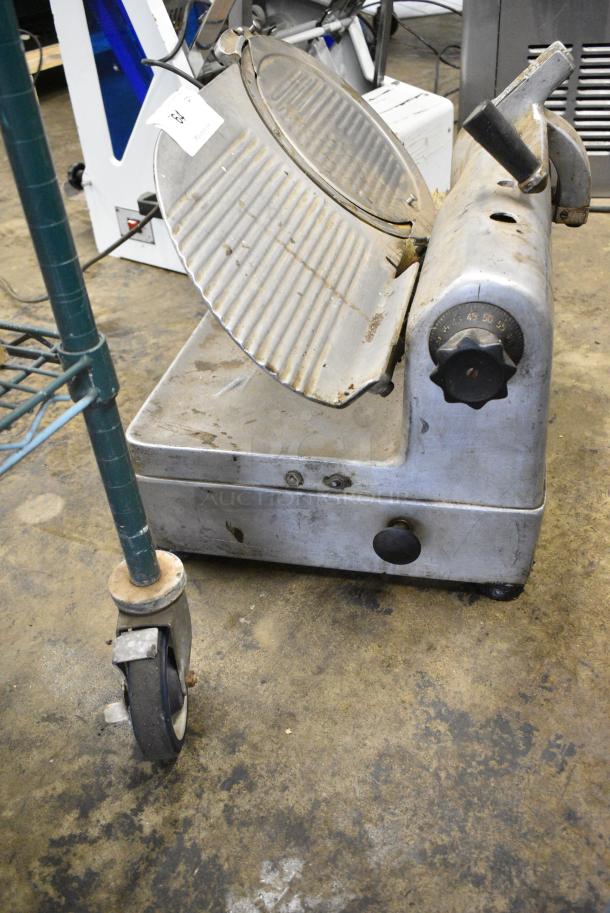 Metal Commercial Countertop Meat Slicer. Missing Arm and Carriage. 115 Volts, 1 Phase. Tested and Does Not Power On - Image 8 of 8