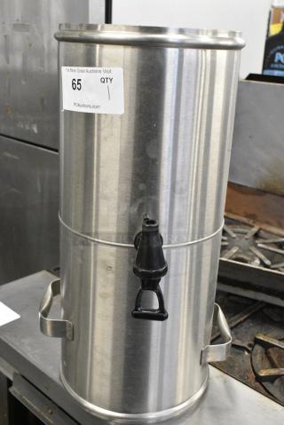 Stainless Steel Beverage Holder Dispenser. No Lid.