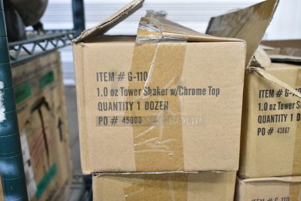 14 BRAND NEW! Boxes of 12 Salt/Pepper Shaker Including Winco G-110 1 oz and American MetalCraft BPNS115. 14 Times Your Bid! - Image 4 of 7