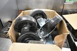 ALL ONE MONEY! Lot of 9 Commercial Casters.