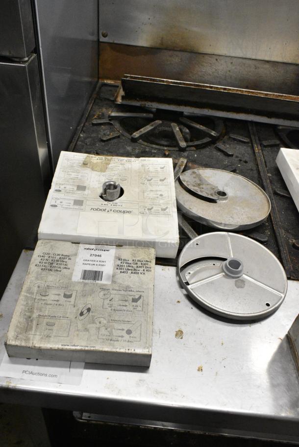 9 BRAND NEW! Items Including 6 Robot Coupe Food Processor Blades, Food Processor Grid, Cuisinart Food Processor Blade, Kattex SCRP-6B Replacement Blade. 9 Times Your Bid! - Image 4 of 11