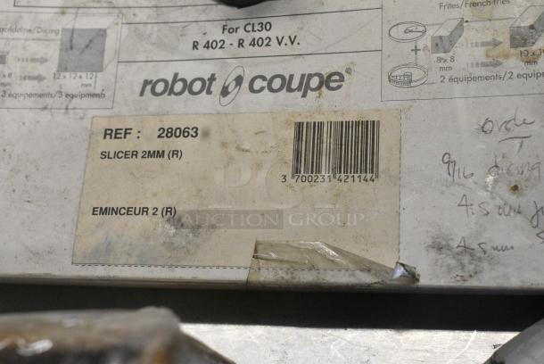 9 BRAND NEW! Items Including 6 Robot Coupe Food Processor Blades, Food Processor Grid, Cuisinart Food Processor Blade, Kattex SCRP-6B Replacement Blade. 9 Times Your Bid! - Image 8 of 11