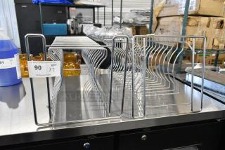 2 Metal Countertop Pizza Pan Rack. 2 Times Your Bid!